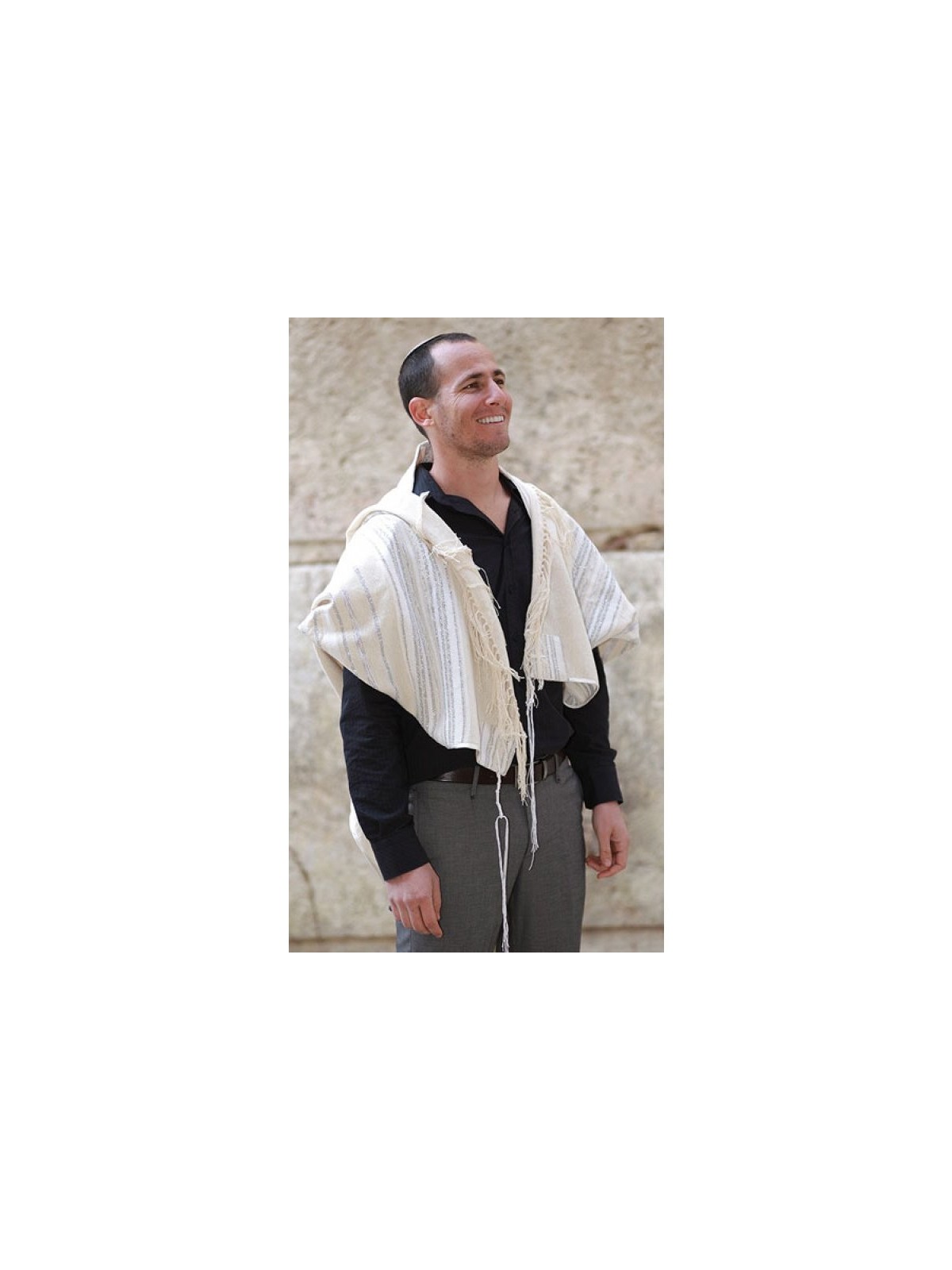 יצירת אריגה בעבודת יד טלית כתר ... | יצירת אריגה טלית